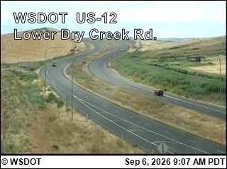 US 12 at MP 324.31: Lower Dry Creek Road live camera view