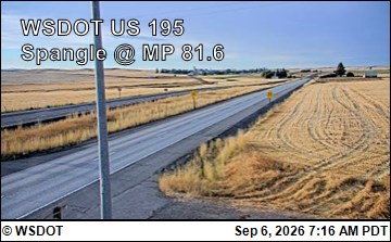 US 195 at MP 81.6: Spangle (1) live camera view