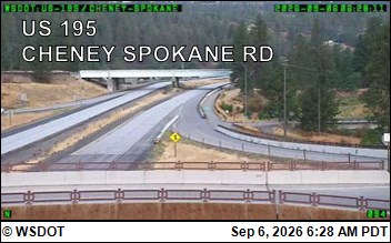US 195 at MP 93.8: Cheney Spokane Rd live camera view