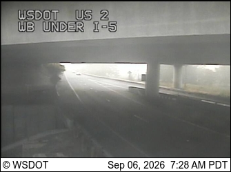 US 2 at MP 0: Under I-5 Interchange live camera view