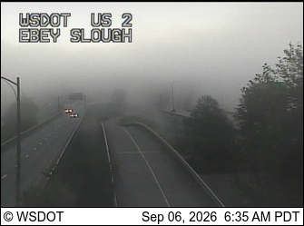 US 2 at MP 2: Ebey Slough live camera view