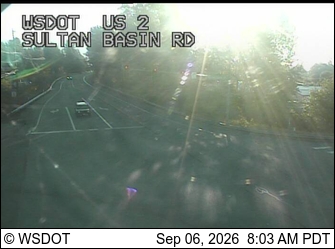 US 2 at MP 23.2: Sultan Basin Rd live camera view