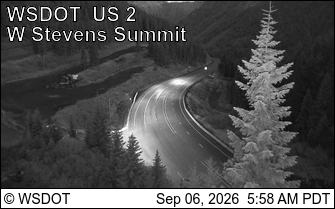 US 2 at MP 64.3: West Stevens Pass - Ski Lodge live camera view