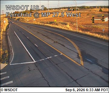 US 2 at MP 275.3: Fairchild looking West live camera view