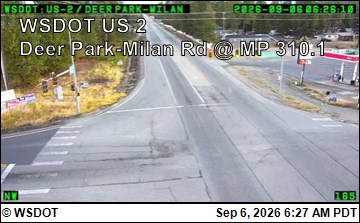 US 2 at MP 310.1: Deer Park-Milan Rd live camera view