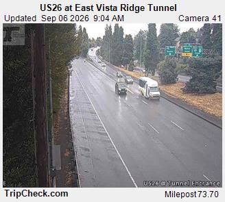 US 26 at East Vista Ridge Tunnel live camera view