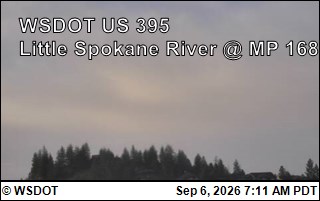 US 395 at MP 168: Little Spokane River (3) live camera view