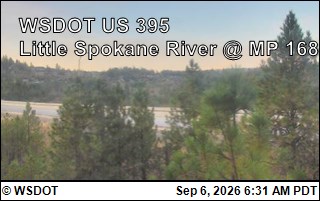US 395 at MP 168: Little Spokane River (5) live camera view