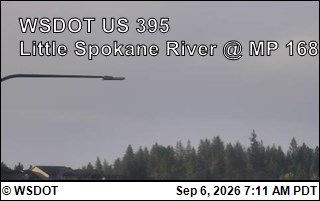 US 395 at MP 168: Little Spokane River (6) live camera view