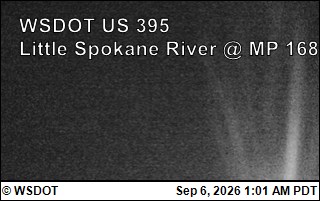 US 395 at MP 168: Little Spokane River (7) live camera view