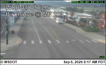 US 395 at MP 229.34: Colville - Birch Ave live camera view