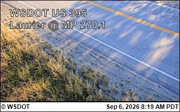 US 395 at MP 270.1: Laurier (1) live camera view