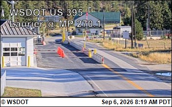 US 395 at MP 270.1: Laurier (3) live camera view