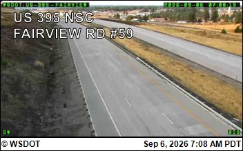 US 395 NSC at MP 163.4: NSC 395 & Fairview live camera view