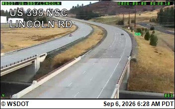 US 395 NSC at MP 162.5: NSC 395 & Lincoln live camera view