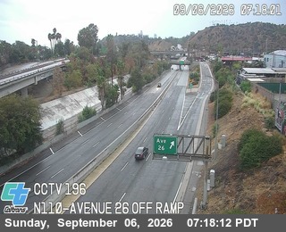 I-110 : (196) Avenue 26 Off Ramp live camera view