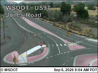 US 97 at MP 70.15: Jones Road Roundabout live camera view
