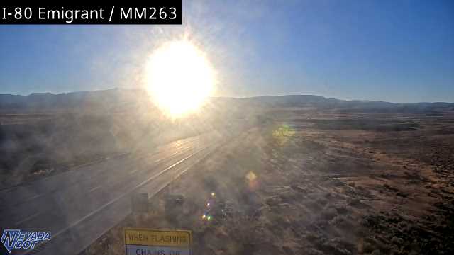 I-80 Emigrant E/B Chain Up MM263 EU10.5 live camera view