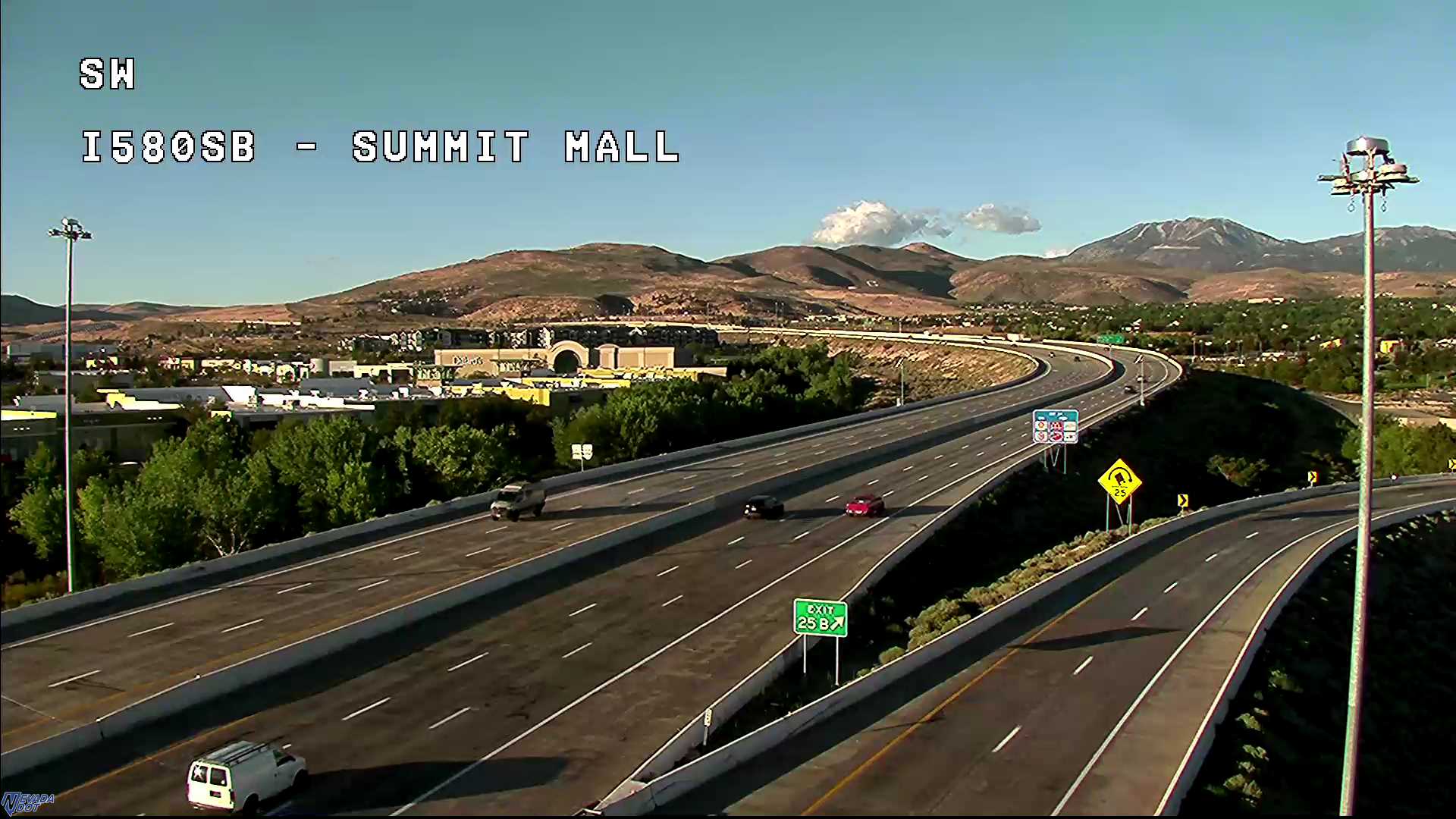 I580 @ Summit Mall SB live camera view