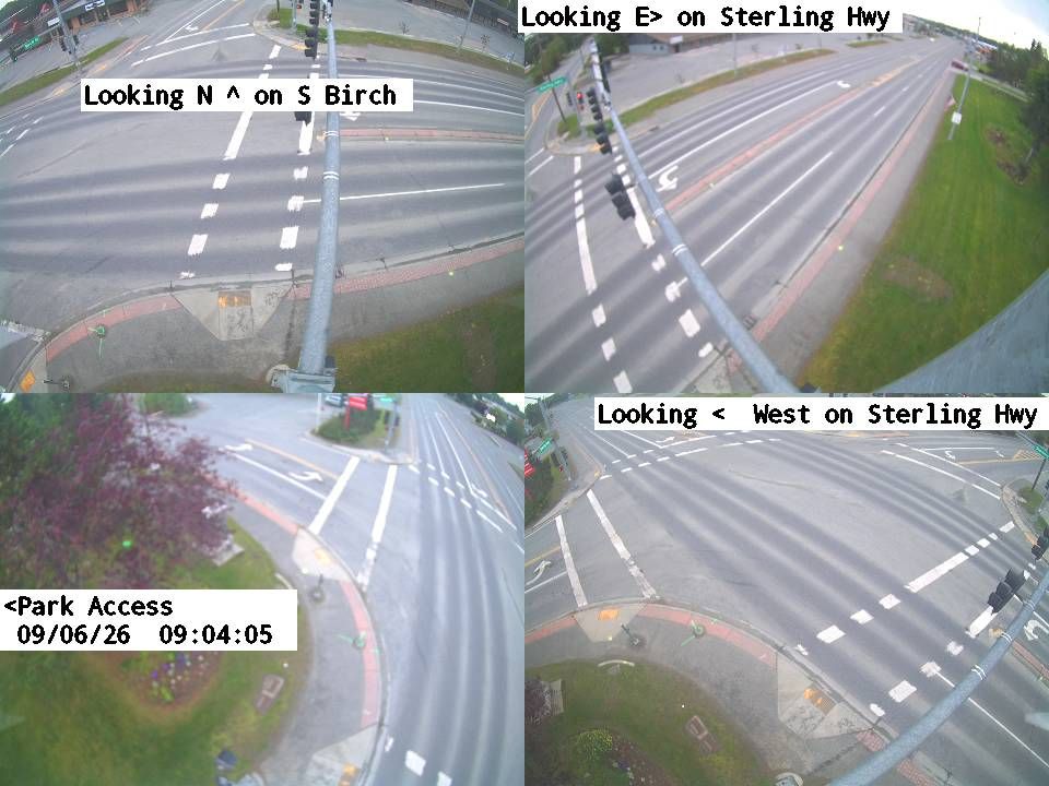 Sterling Highway & Birch St/Park live camera view