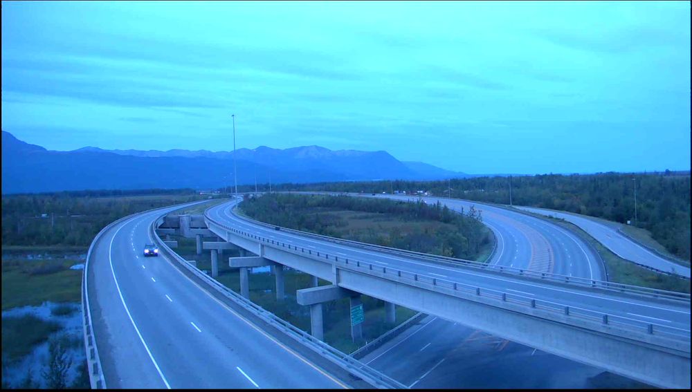 Parks Highway / Glenn Highway Interchange live camera view