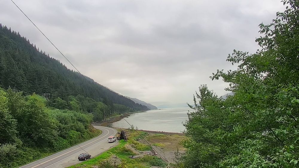Thane Road @ Snowslide Creek Avalanche Path MP 1.9 live camera view