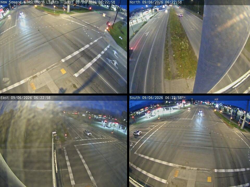 New Seward Hwy & Northern Lights live camera view