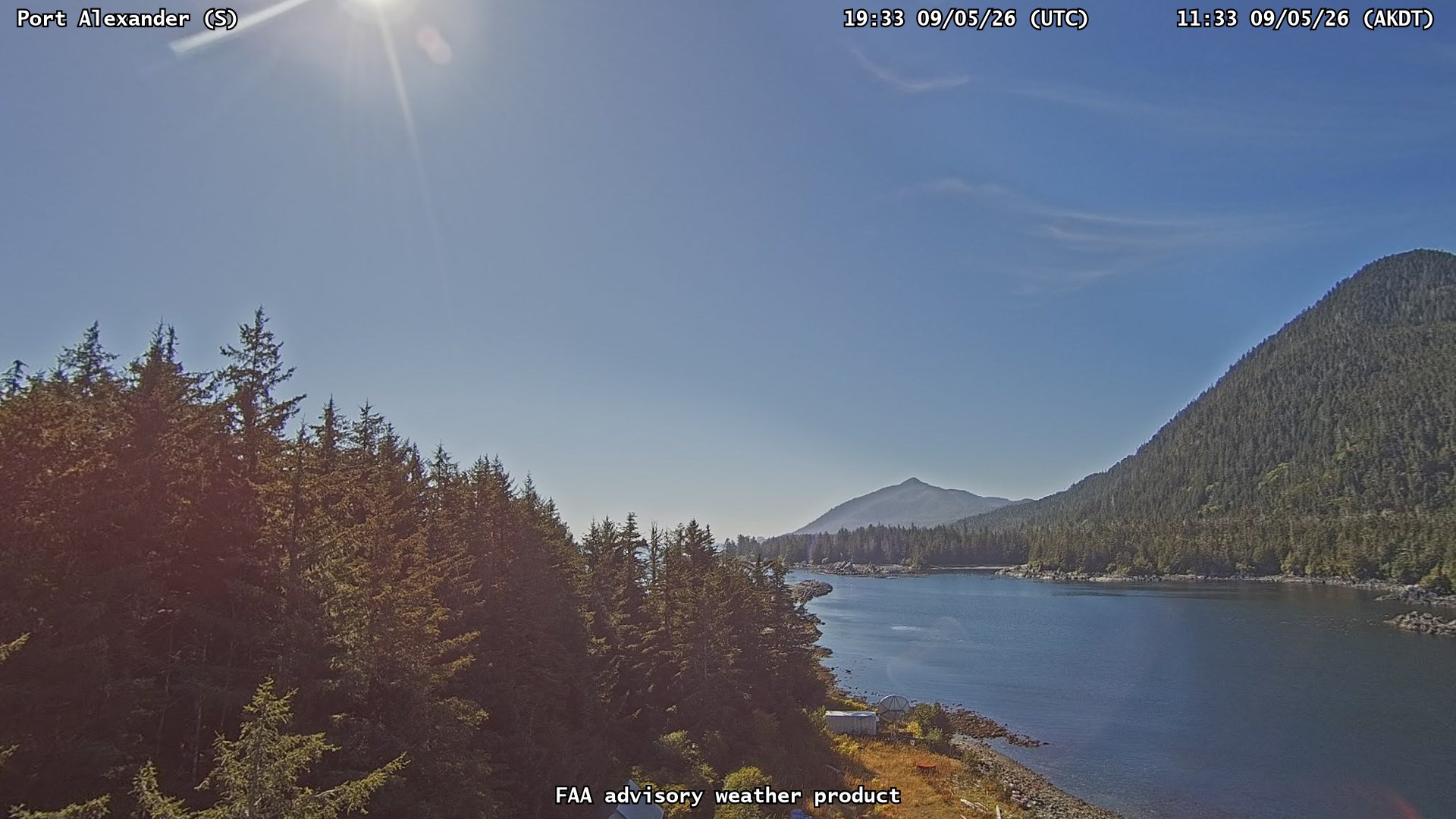 Port Alexander — South live camera view