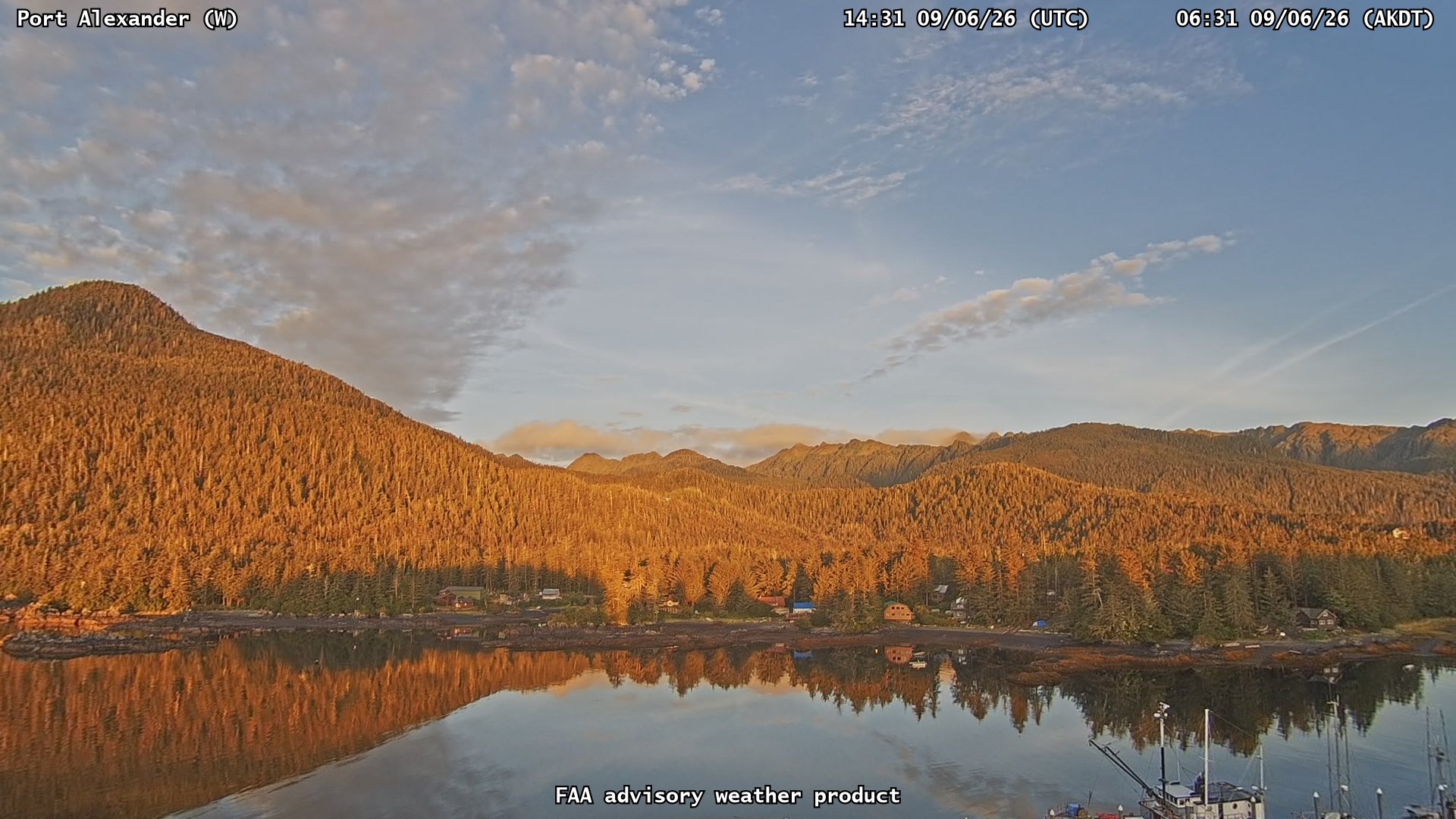 Port Alexander — West live camera view