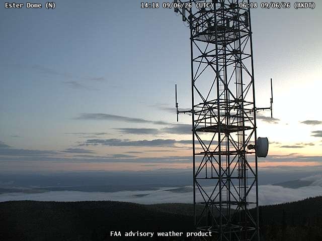 Ester Dome — North live camera view