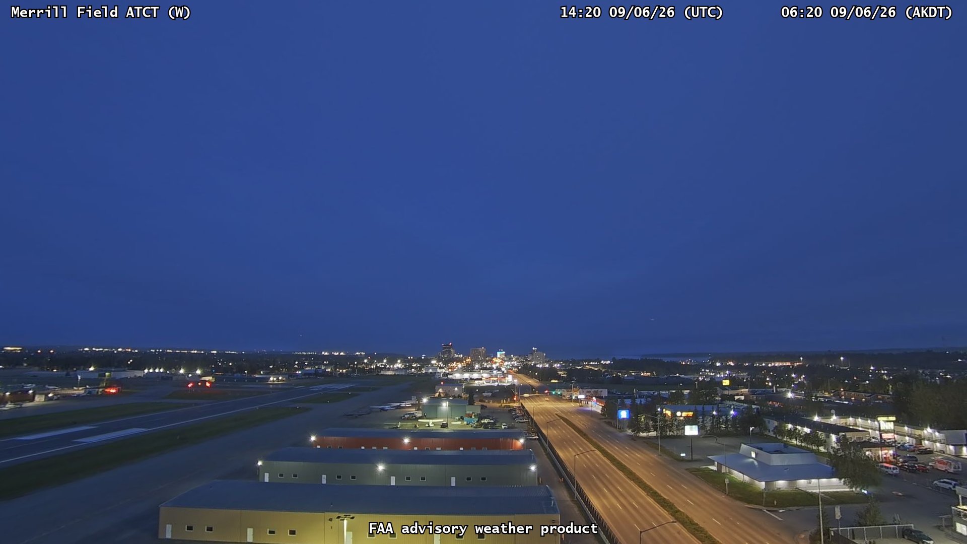 Merrill Field ATCT — West live camera view