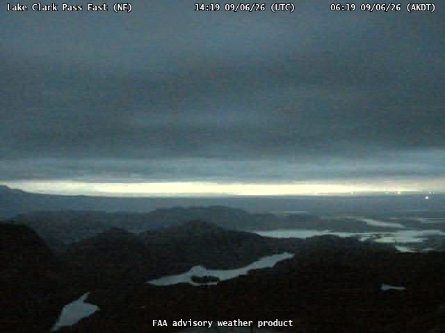 Lake Clark Pass East — NorthEast live camera view