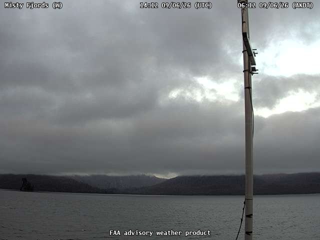 Misty Fjords — West live camera view
