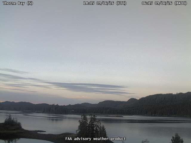 Thorne Bay — South live camera view