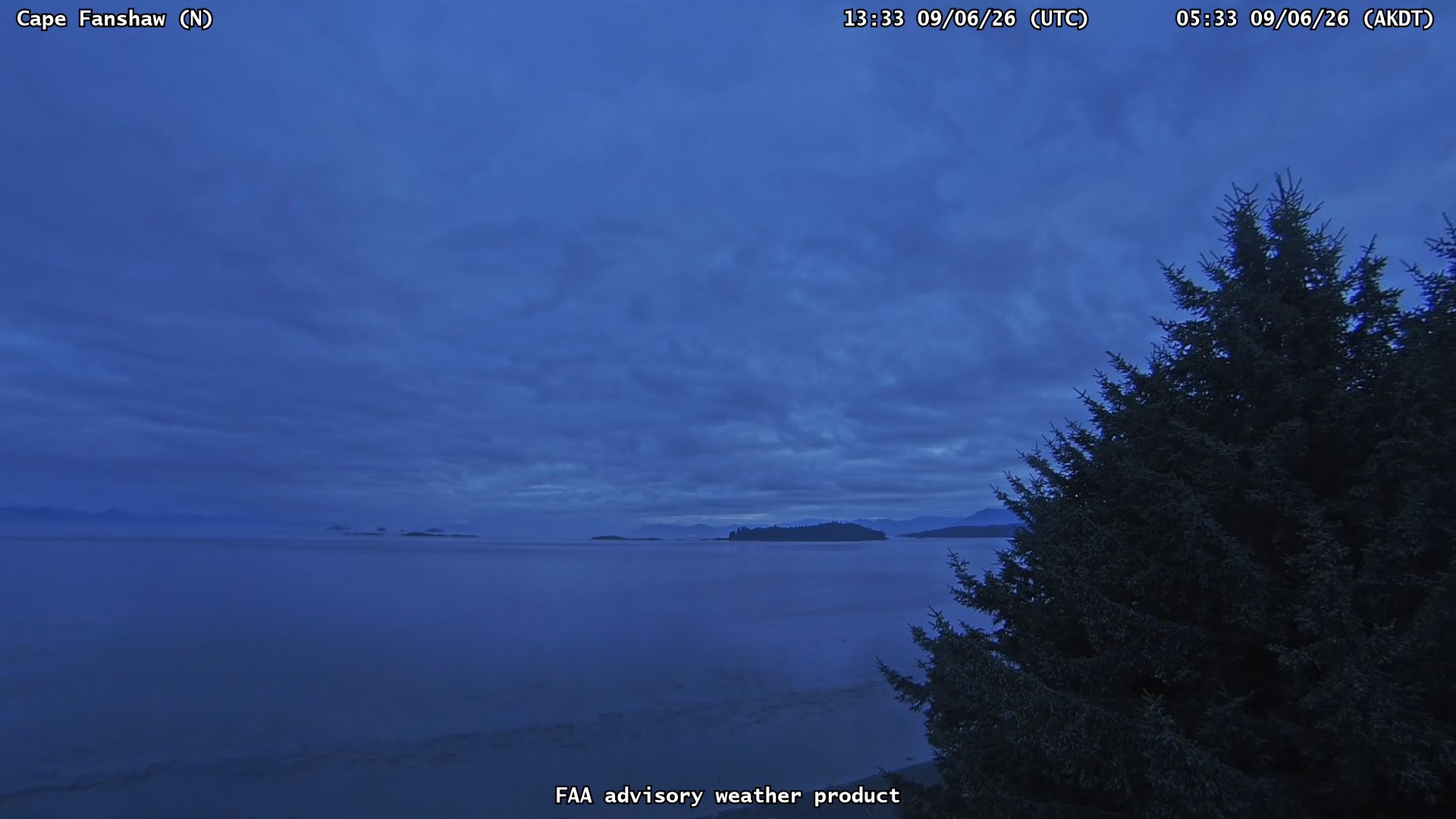 Cape Fanshaw — North live camera view
