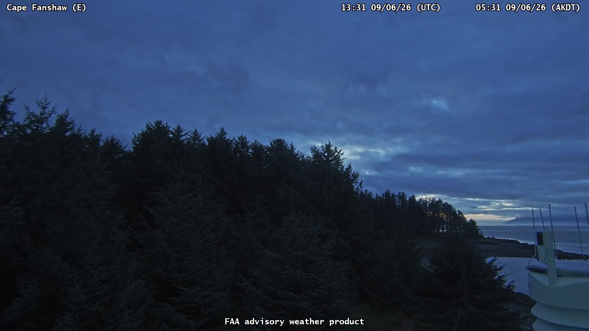 Cape Fanshaw — East live camera view
