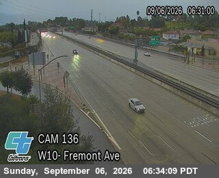 I-10 : (136) Fremont Ave live camera view