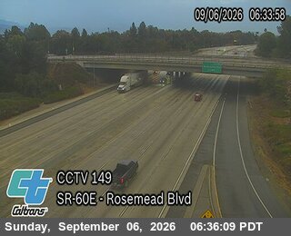 SR-60 : (149) Rosemead Blvd live camera view