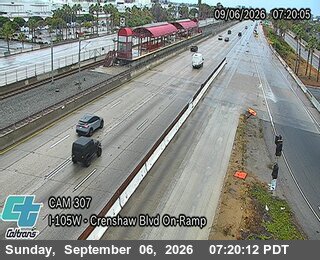 I-105 : (307) Crenshaw Blvd On-Ramp live camera view