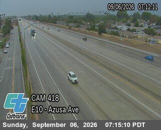 I-10 : (418) Azusa Ave live camera view