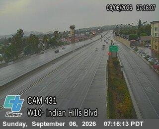 I-10 : (431) Indian Hill Blvd live camera view