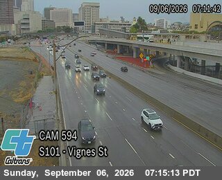 US-101 : (594) Vignes St live camera view