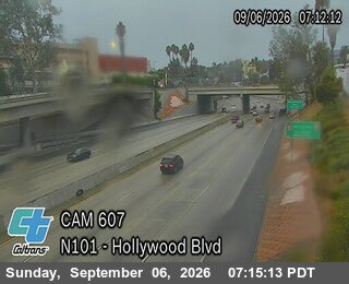 US-101 : (607) Hollywood Blvd live camera view