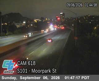 US-101 : (618) Moorpark St live camera view