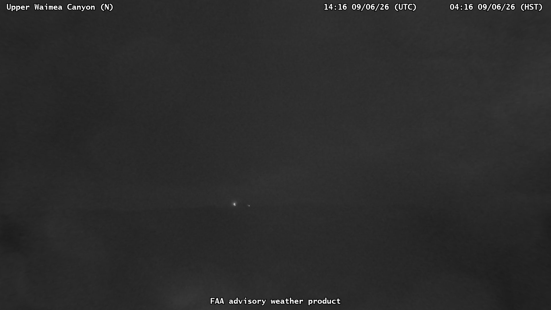 Upper Waimea Canyon — North live camera view
