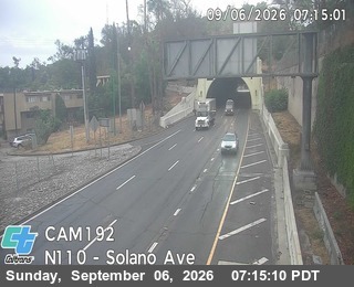 I-110 : (192) Between Tunnel 1 and 2 live camera view