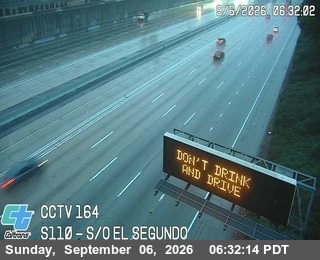 I-110 : (164) S/O El Segundo Blvd live camera view
