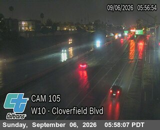 I-10 : (105) E/O Cloverfield Blvd live camera view
