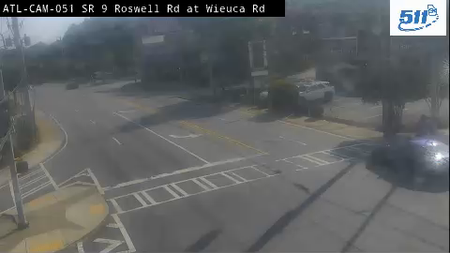 SR 9 / Roswell Rd at Wieuca Rd live camera view