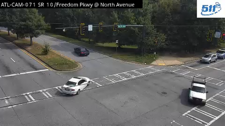 SR 10 / Freedom Pkwy at North Ave live camera view